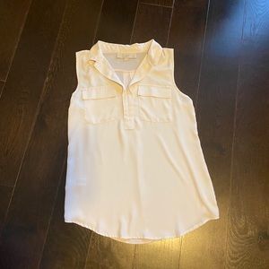 Loft White Sleeveless Top